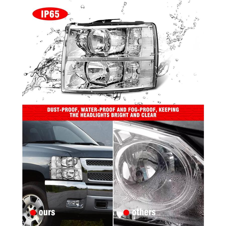 並行輸入品】ADCARLIGHTS 2007-2014 シルバラード ヘッドライト