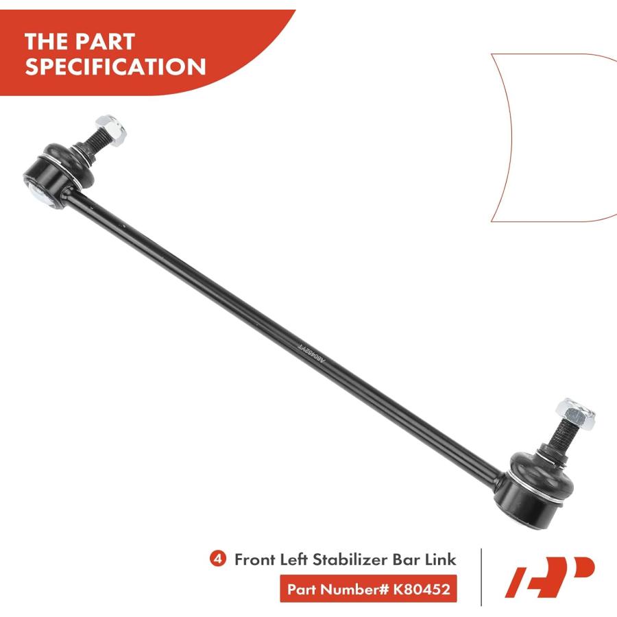 【並行輸入品】A-Premium Front Suspension Kit Control Arm Sway Bar Link Compatible_7