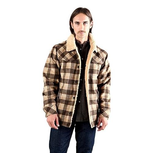 【並行輸入品】Kimes Ranch Men's Jacket Wool Blend Plaid big Horn/Camelの画像