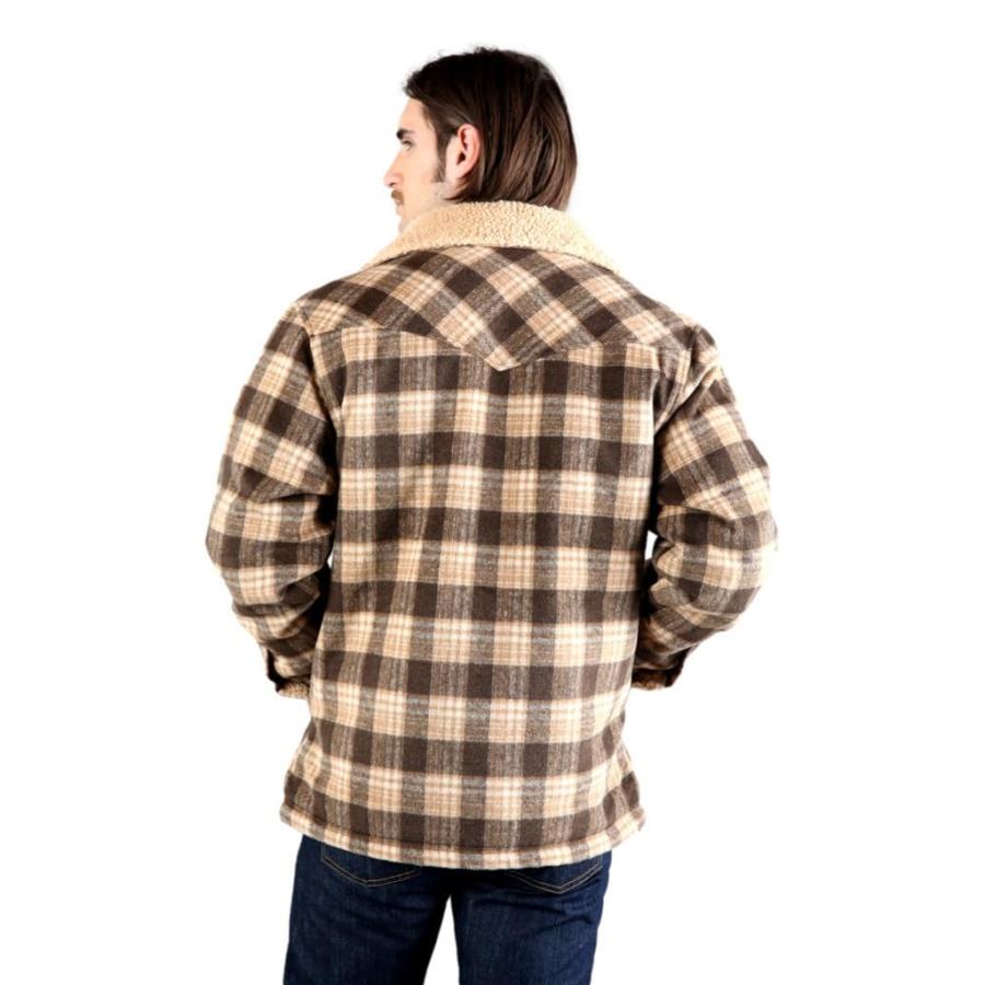 【並行輸入品】Kimes Ranch Men's Jacket Wool Blend Plaid big Horn/Camelの画像