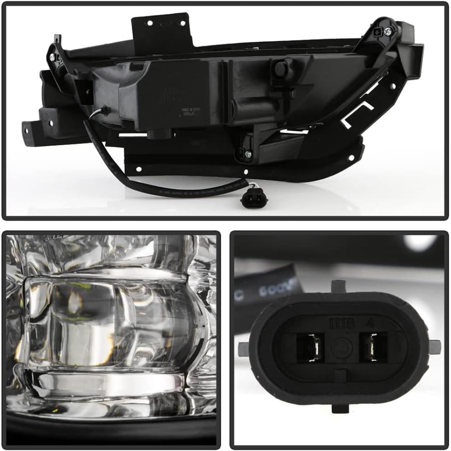 【並行輸入品】ACANII - 2015 2016 2017 Chrysler 200 OEスタイル LEDバンパーフォグライト ドライビングランプ_2