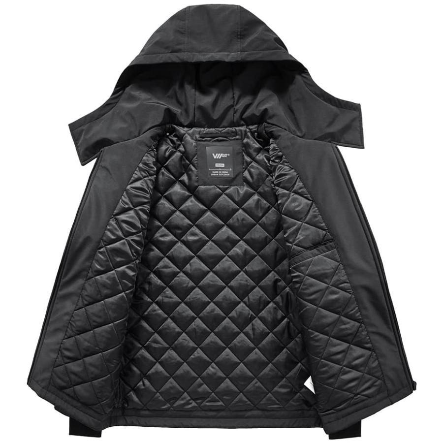 【並行輸入品】JINFUHAO Streetwear Winter Hooded Jacket Techwear Hip Hop Jacketの画像