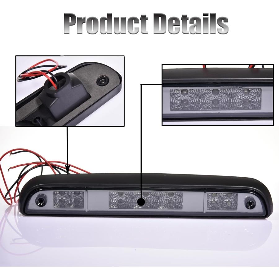 【並行輸入品】LED 3番目のサードブレーキライト ハイマウントストップライト テールリアセンターキャブ ルーフテールカーゴランプ フォード92-96の画像