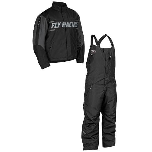 【並行輸入品】Fly Racing Outpost Snow Jacket/Bib Combo (Black/Grey, Men's 3X Lの画像