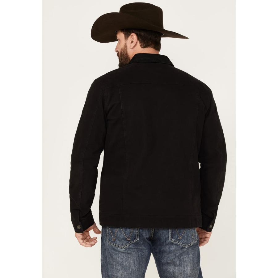 【並行輸入品】Cody James Men's Ozark Washed Rancher Jacket Black Mediumの画像