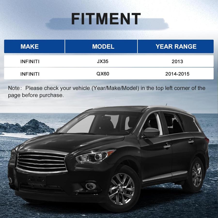 【並行輸入品】BoardRoad HID/キセノンモデルヘッドライトアセンブリ 2013 Infiniti Jx35 / 2014-2015 QX60の画像