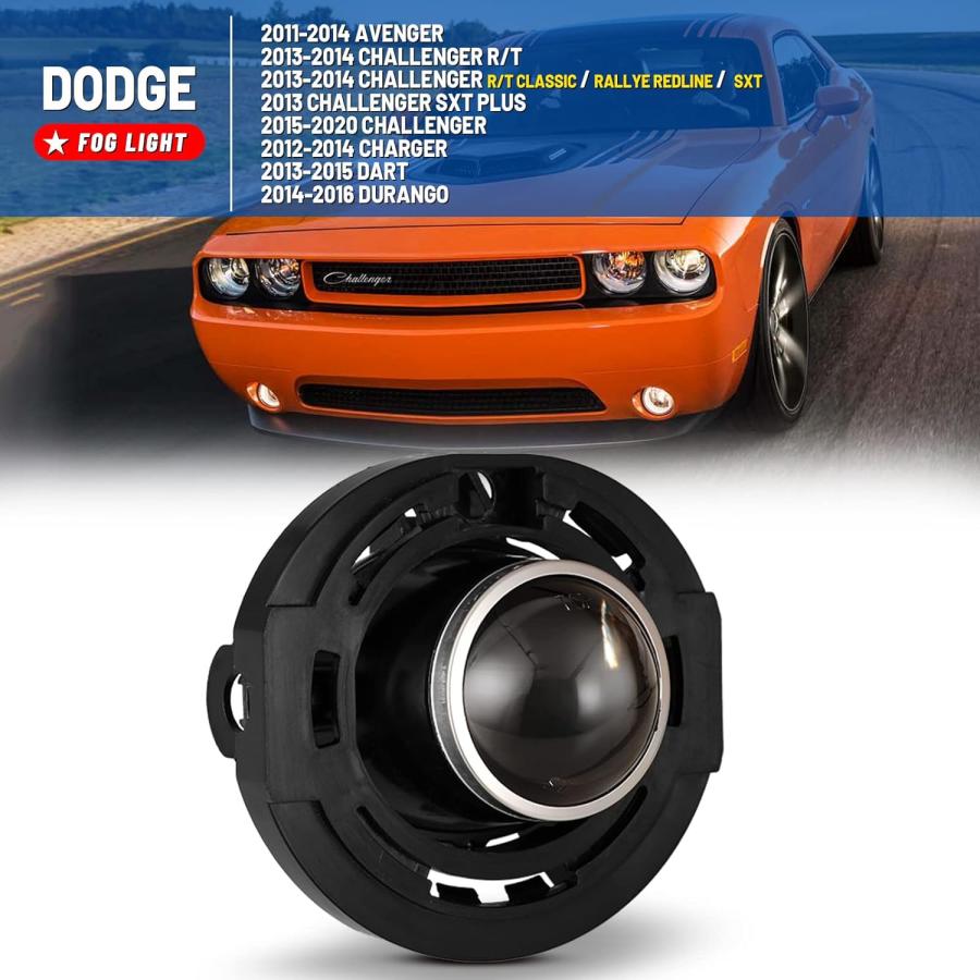 【並行輸入品】フォグライトランプ Dodge Avenger 2011-2014 Challenger R/T 2013-2014 チャージャー 20の画像