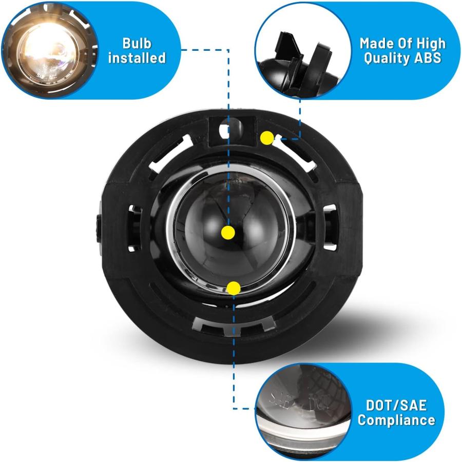 【並行輸入品】フォグライトランプ Dodge Avenger 2011-2014 Challenger R/T 2013-2014 チャージャー 20の画像