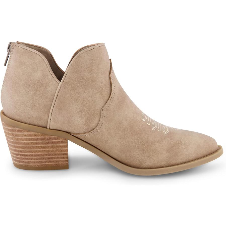 CUSHIONAIRE Women's Portia Slip-On Boots With Memory Foam - Vegan Leather Ankle Boots - View #3