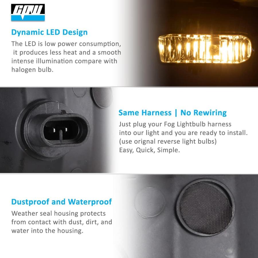 【並行輸入品】CPW Fog Lights Compatible with 1999-2002 GMC SIERRA 1500/2500 2001-2_4