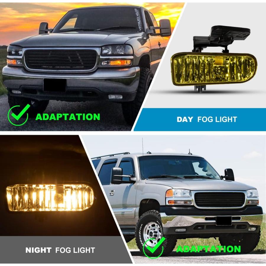 【並行輸入品】CPW Fog Lights Compatible with 1999-2002 GMC SIERRA 1500/2500 2001-2_6