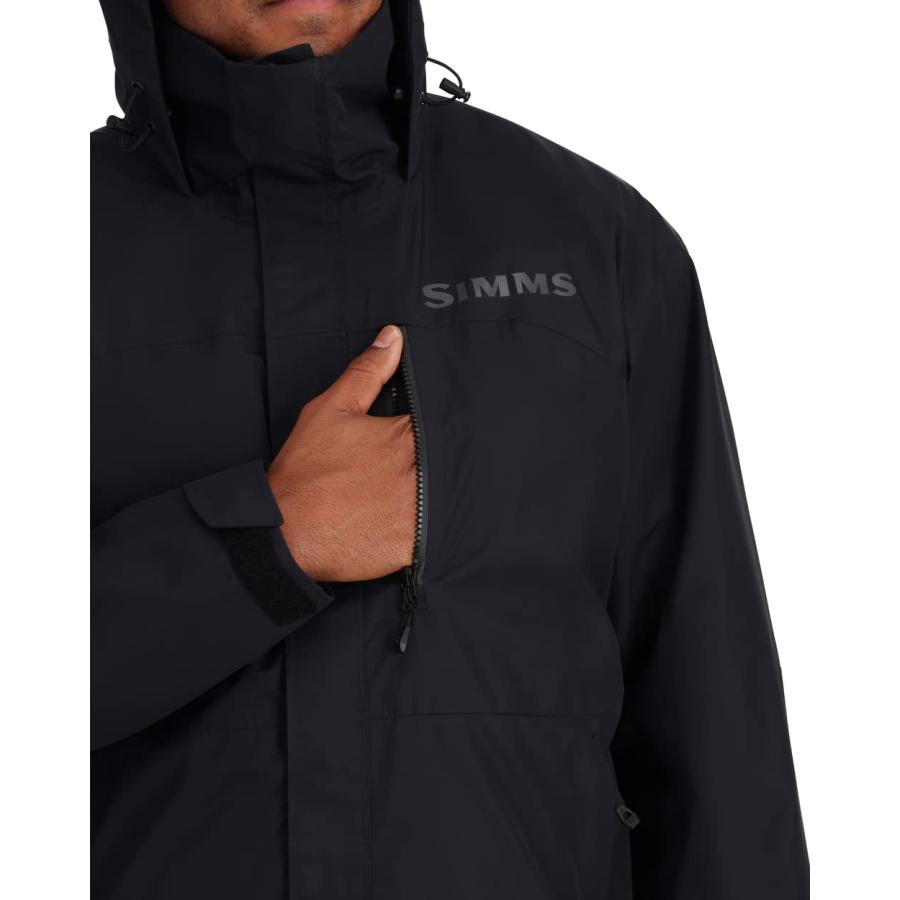 Simms Mens Challenger Waterproof Fishing Rain Coat   Black   Lar 並行輸入品｜good-face｜10