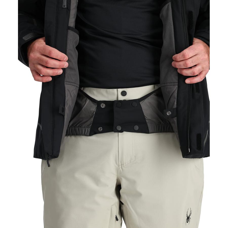 【並行輸入品】Spyder Men's Standard Copper Jacket, X Large, Blackの画像