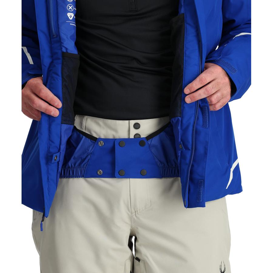 【並行輸入品】Spyder Men's Standard Copper Jacket, X Large, Electric Blueの画像
