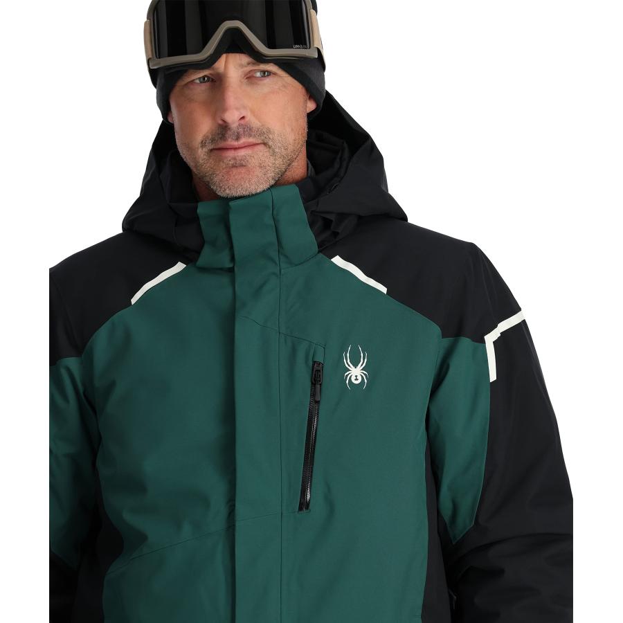 【並行輸入品】Spyder Men's Standard Copper Jacket, Medium, Cypress Greenの画像
