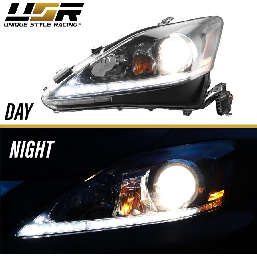 並行輸入品】USR DEPO IS250 IS350 ホワイト LED DRL プロジェクター