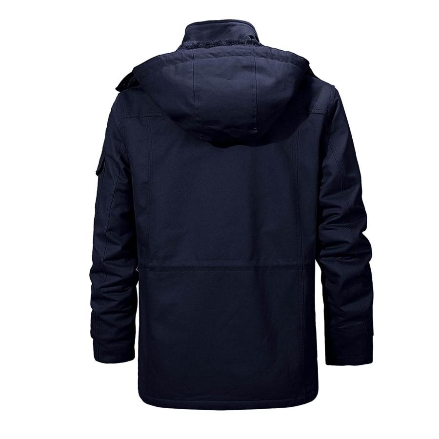 【並行輸入品】DYGUYTH Men's Heavyweight Hooded Parka Jacket,Big and Tall Windpの画像