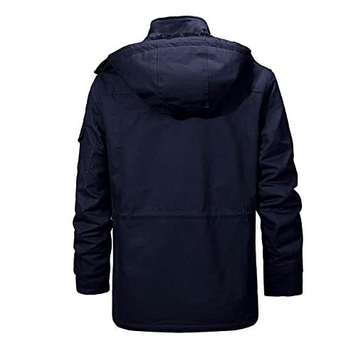 【並行輸入品】DYGUYTH Men's Heavyweight Hooded Parka Jacket,Big and Tall Windpの画像