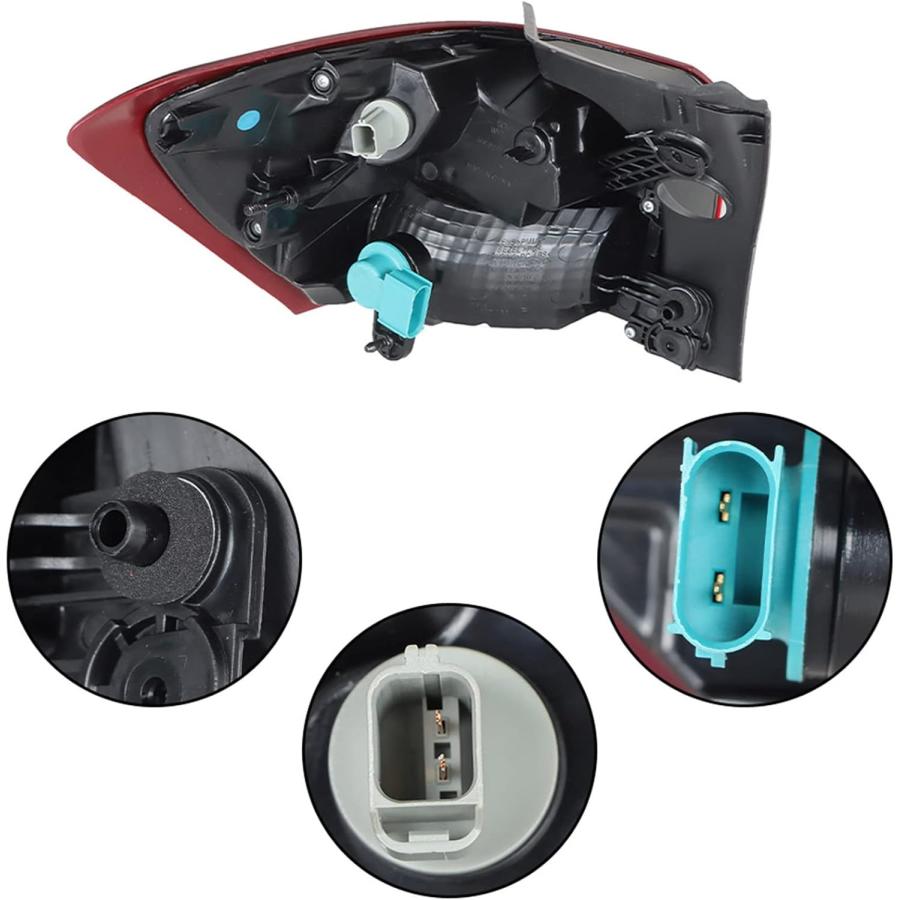 【並行輸入品】labwork アウター 助手席側テールライト 交換用 2018 2019 2020 Chevy Equinox レッドレンズ リアテーの画像