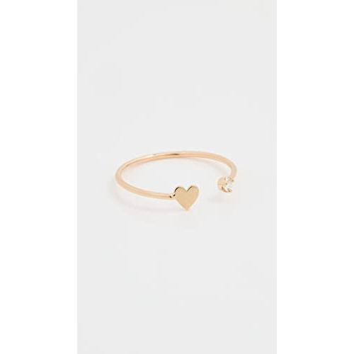 【並行輸入品】Zoe Chicco レディース 14Kゴールド オープン Itty Bitty リング, 金属, ダイヤモンド Zoe Chicの画像