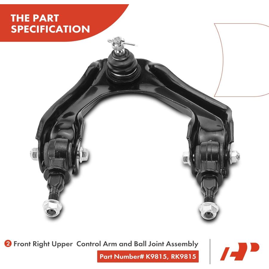 【並行輸入品】A-Premium Set of 8 Front Upper Control Arm Lower Ball Joint Inner