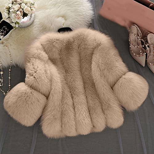 【並行輸入品】Winter Faux Fur Wedding Jacket, Luxury Winter Warm Fluffy Shortの画像