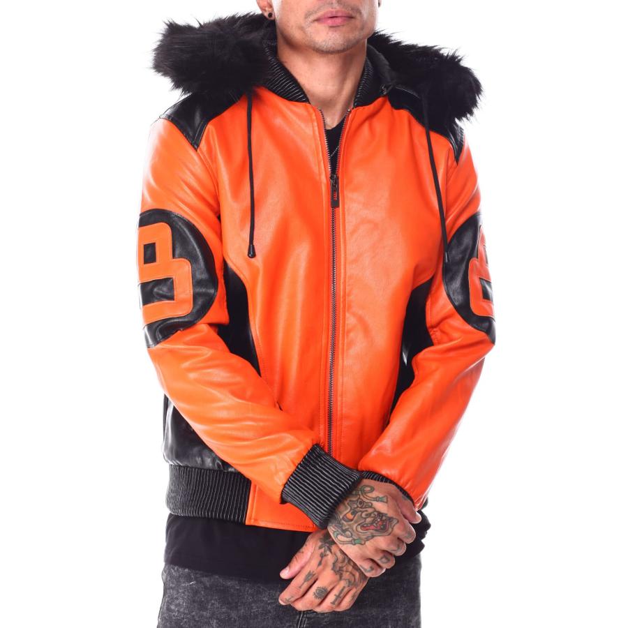 【並行輸入品】8 Ball Jacket | 8 Ball Pool 90's Leather Bomber Jacket | 8 Ballの画像