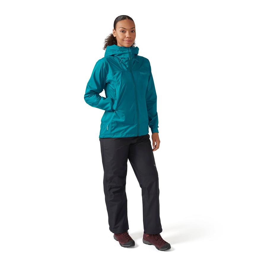 【並行輸入品】RAB Women's Downpour Plus 2.0 Waterproof Breathable Jacket for Hの画像