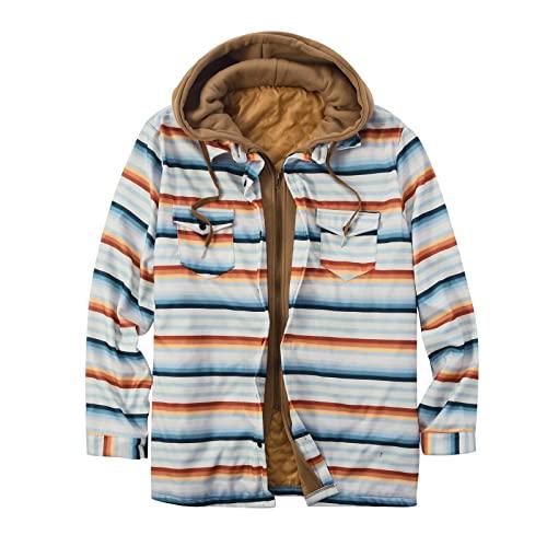 【並行輸入品】GBSELL Flannel Jackets for Mens Waterproof Ski Jacket, Lined Hooの画像