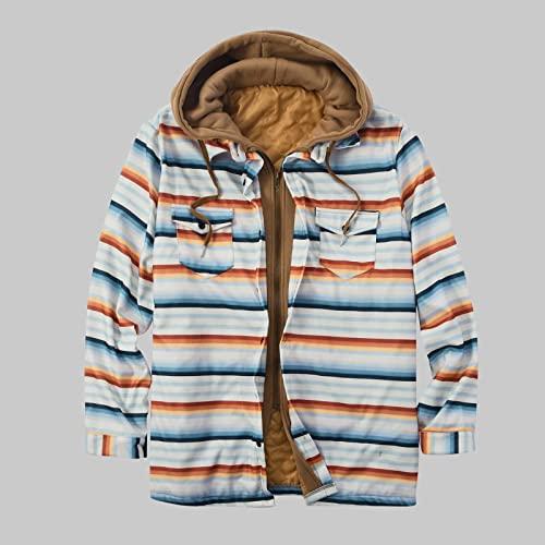 【並行輸入品】GBSELL Flannel Jackets for Mens Waterproof Ski Jacket, Lined Hooの画像