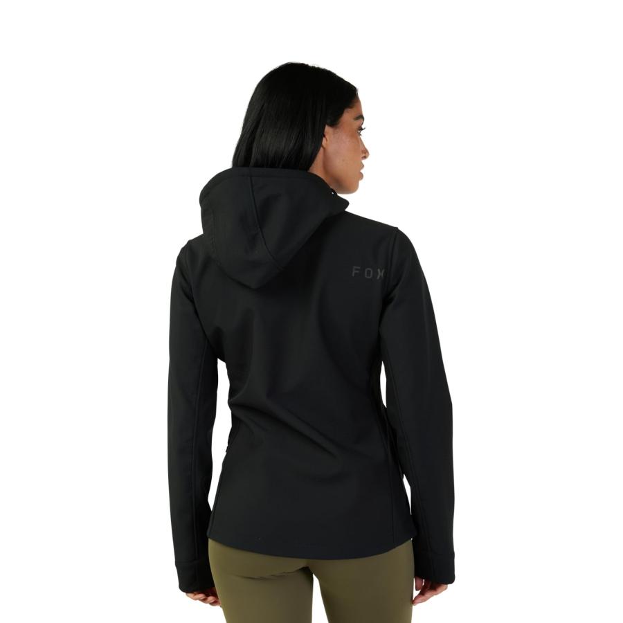【並行輸入品】Fox Racing Women's Standard Pit Softshell Jacket, Black, Mediumの画像