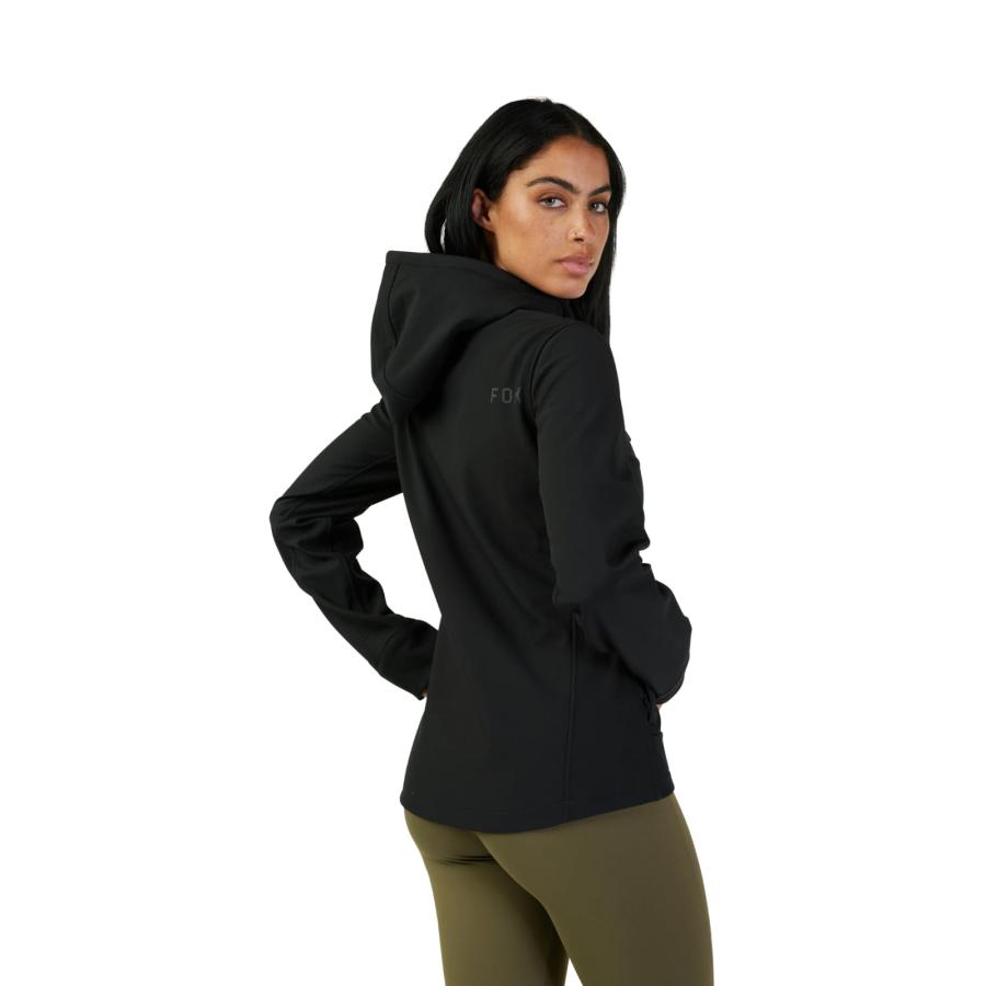 【並行輸入品】Fox Racing Women's Standard Pit Softshell Jacket, Black, Mediumの画像