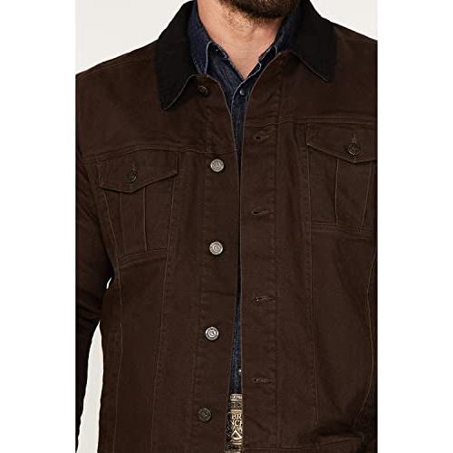 【並行輸入品】Cody James Men's Ozark Washed Rancher Jacket Brown Mediumの画像