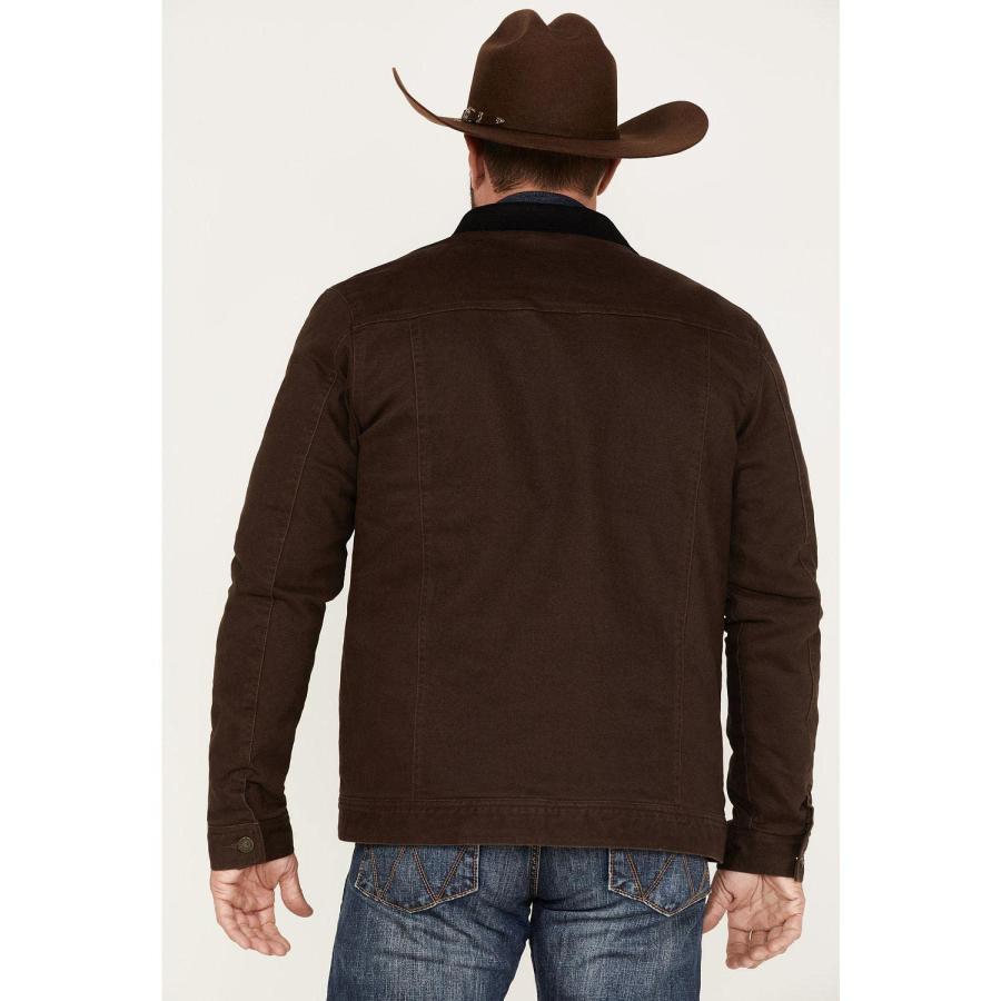 【並行輸入品】Cody James Men's Ozark Washed Rancher Jacket Brown Mediumの画像