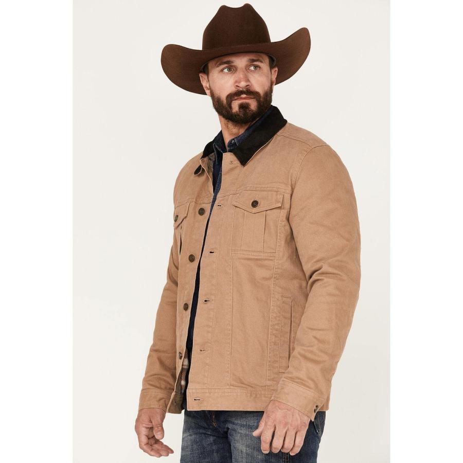 【並行輸入品】Cody James Men's Ozark Washed Rancher Jacket Tan Mediumの画像