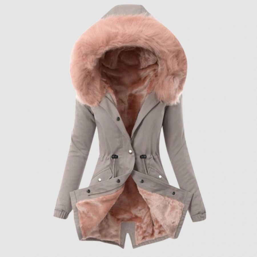 【並行輸入品】Womens Winter Jacket with Fur Hood, Girls Winter Coats, Women'sの画像