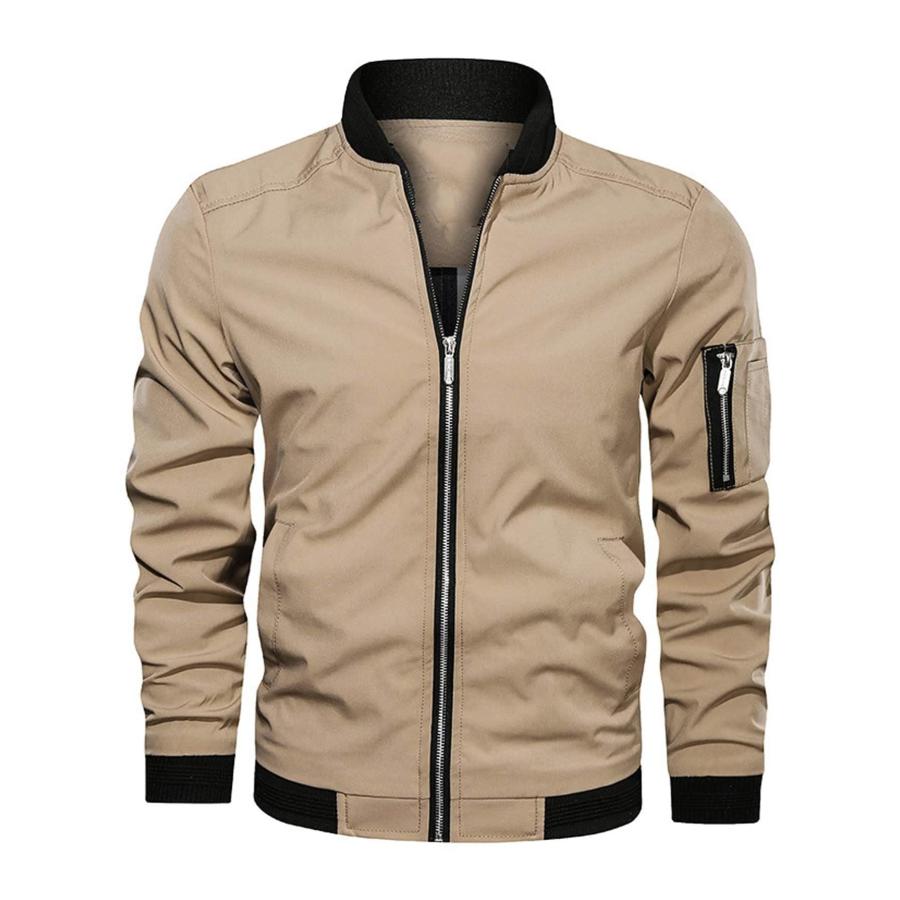 【並行輸入品】AVIMYA Men's Winter Coat Warm Outerwear Jacket Men Solid Zip Upの画像