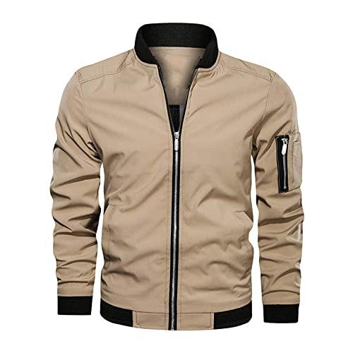 【並行輸入品】AVIMYA Men's Winter Coat Warm Outerwear Jacket Men Solid Zip Upの画像