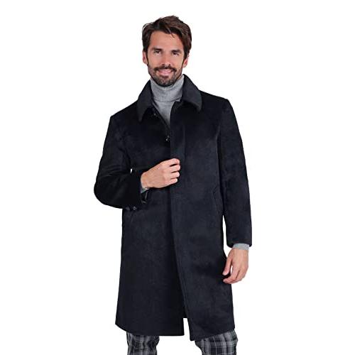 【並行輸入品】Barabas Men's Solid Color Luxury Collared Over Coat Jacket 2JLW0の画像