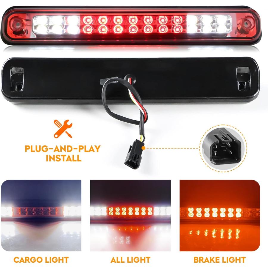 【並行輸入品】Youxmoto LEDハイマウントブレーキライト+テールライトアセンブリ シボレーGMC シルバラードシエラ C/K 1500 250の画像