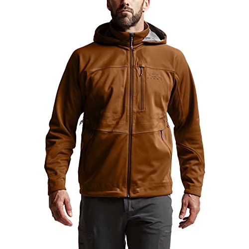 【並行輸入品】SITKA Gear Men's Hunting Windproof Jetstream Jacket, Ochre, Lの画像