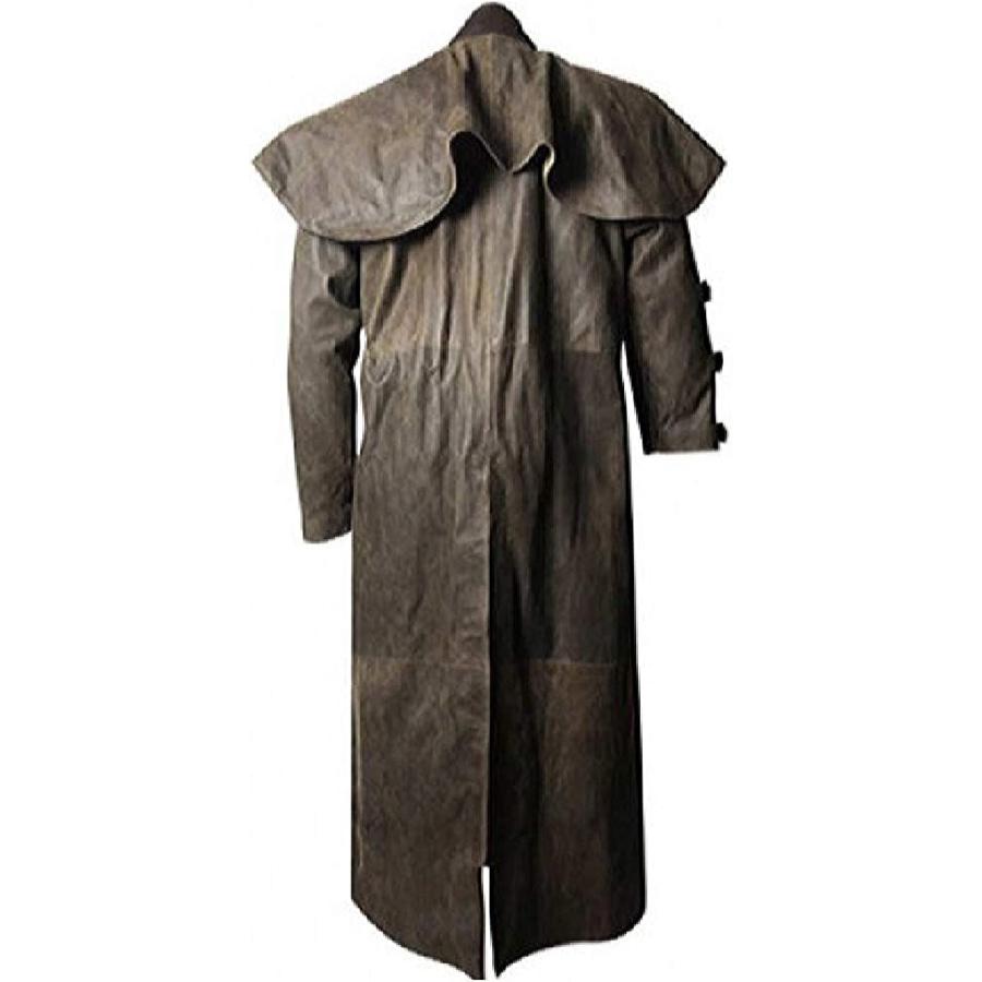 【並行輸入品】Tailor Outfits Men's Leather Duster Trench Distressed Coat  Westの画像