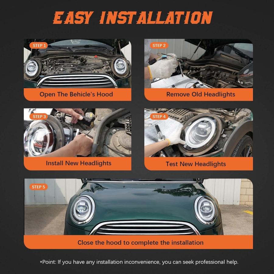 【並行輸入品】Partzer LEDヘッドライトアセンブリ 2019 2020 2021 2022 Chevy Malibu LEDヘッドライト交換用の画像