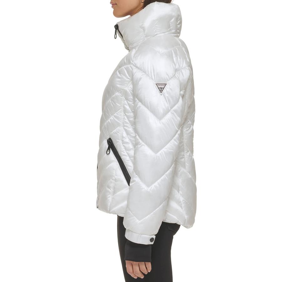 GUESS Women's Puffer Storm Cuffs  Quilted, Transitional Jacket,  並行輸入品｜good-face｜04