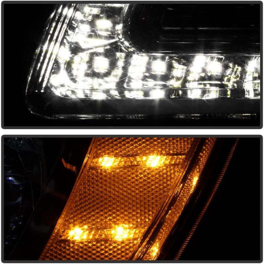 【並行輸入品】ACANII - [ハロゲンタイプ] 2015 2016 2017 Chrysler 300 クローム LED DRL プロジェクターヘ_6