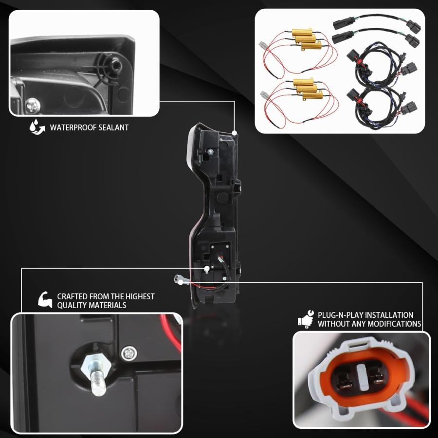 【並行輸入品】AUTOZENSATION Compatible with 2019-2023 Chevy Silverado 1500 Black Sの画像