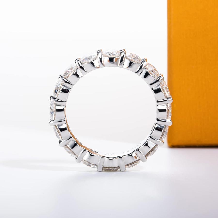 【並行輸入品】Moissanite Wedding Band Eternity Ring 5cttw D Color VVS1 Clarity Rou_3