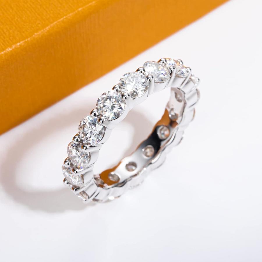【並行輸入品】Moissanite Wedding Band Eternity Ring 5cttw D Color VVS1 Clarity Rou_5