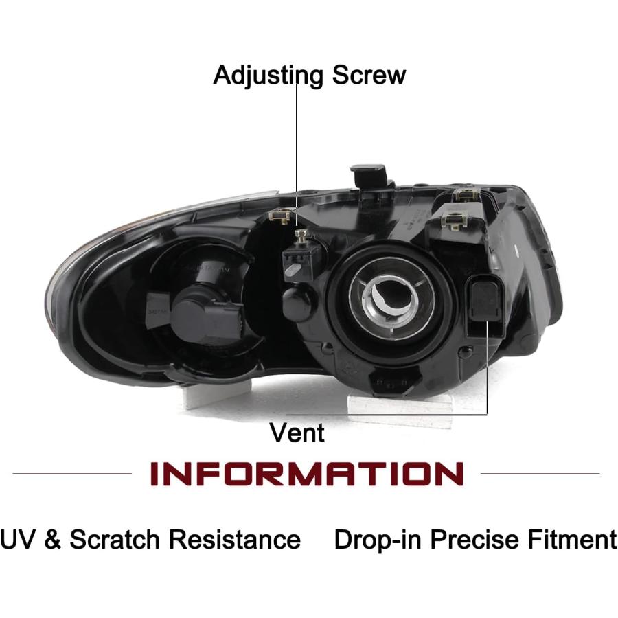 【並行輸入品】JSBOYAT ハロゲンヘッドライトアセンブリ交換用 2001-2007 Dodge Grand Caravan / 2001-2007の画像