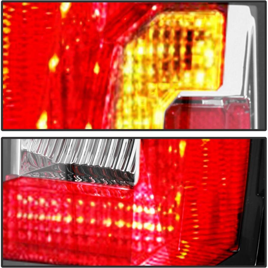 【並行輸入品】Acmex テールライトアセンブリ 2007-2014 Chevy Tahoe Suburbanに対応 交換用 クリアブラック Cタイプ_8